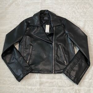 Women’s Black Faux Leather Jacket